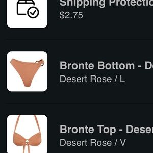 Monday Swimwear Bronte Bikini Set in Desert Rose